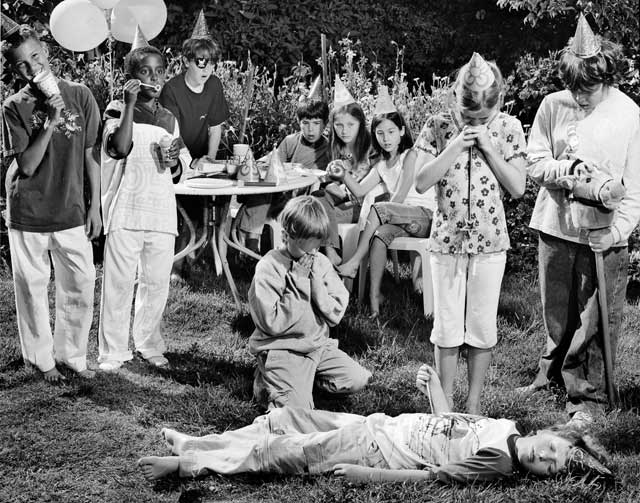 Birthday party with a dead god at the hands of a group of 10 year olds